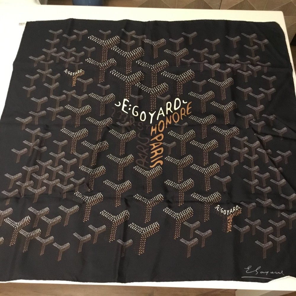 Authentic Goyard (Paris) Scarf - Bergdorf Goodman - purchased for $500